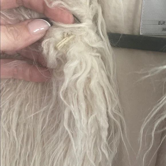 Faux Fur Cream Jacket - Picture 3 of 4